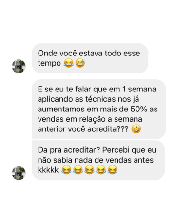 Depoimento real de aluno do SOS Vendas
