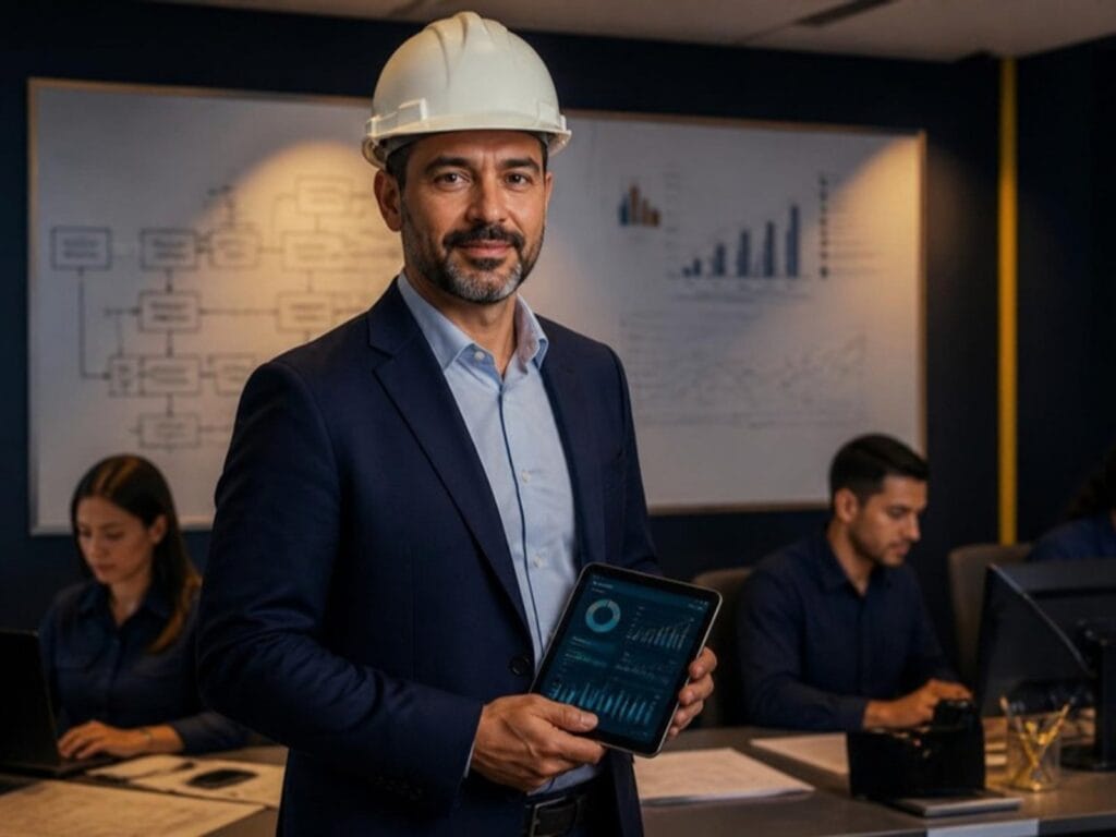 Gerente engenheiro: tranquilo, com processos e indicadores, time organizado